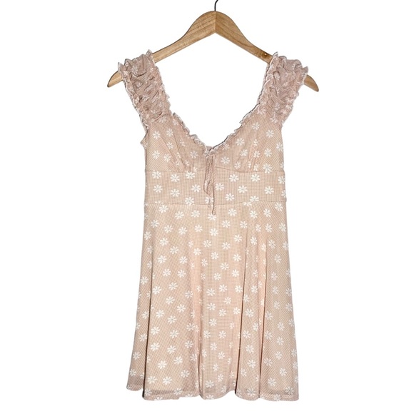 Urban Outfitters | Women | Prairie A-Line Floral Mini Dress | Small Petite - Picture 2 of 13